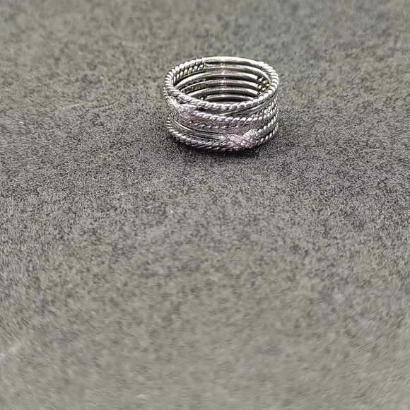 David Yurman Twisted Silver Ring - Picture 5 of 5